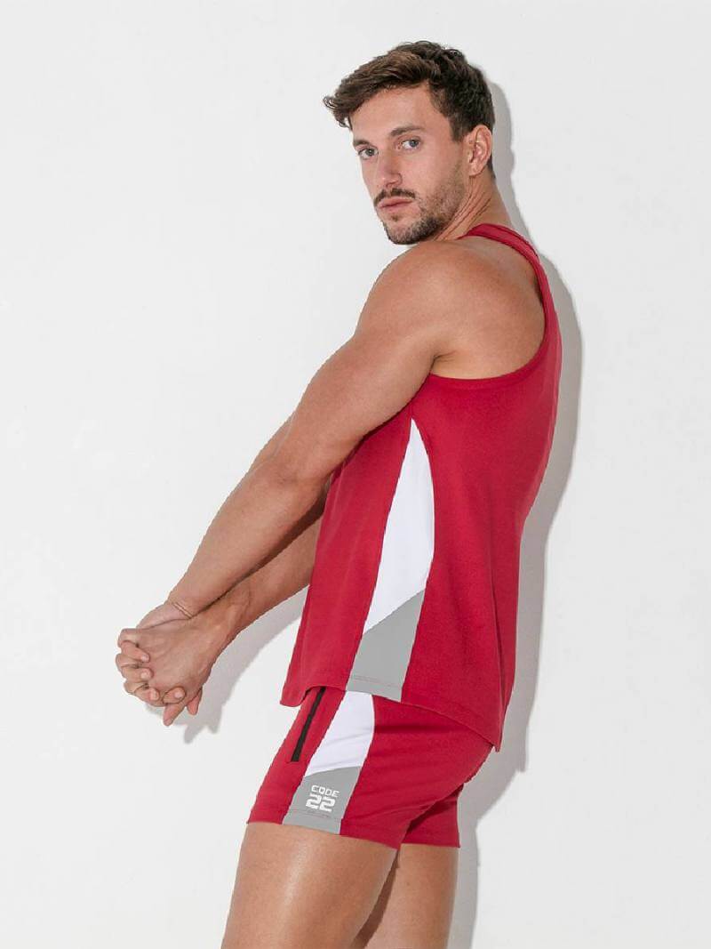 CODE22 Men's Rush Sleeveless Tank Top, Sports Performance Fabric