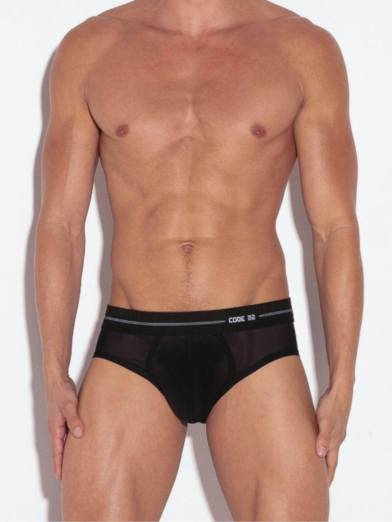 CODE22 Men's Sheer Mesh Brief