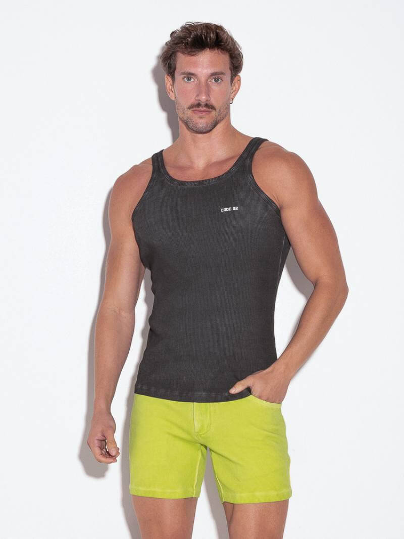CODE22 Men's Faded Wash Vest