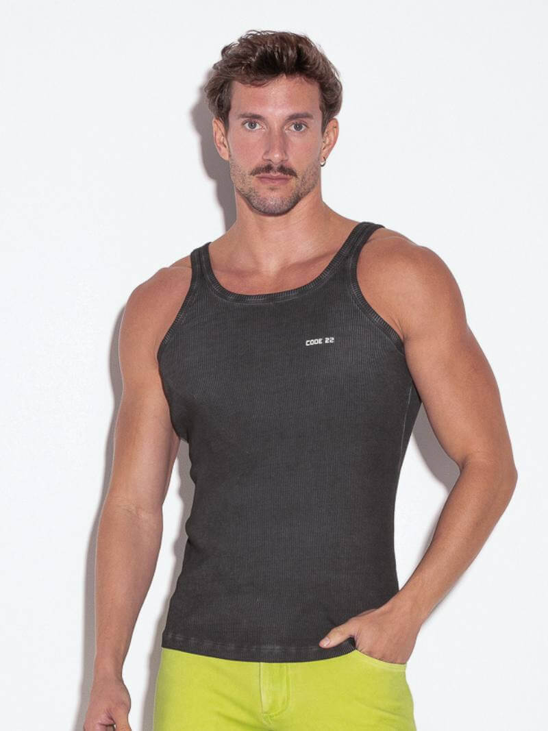 CODE22 Men's Faded Wash Tank Top