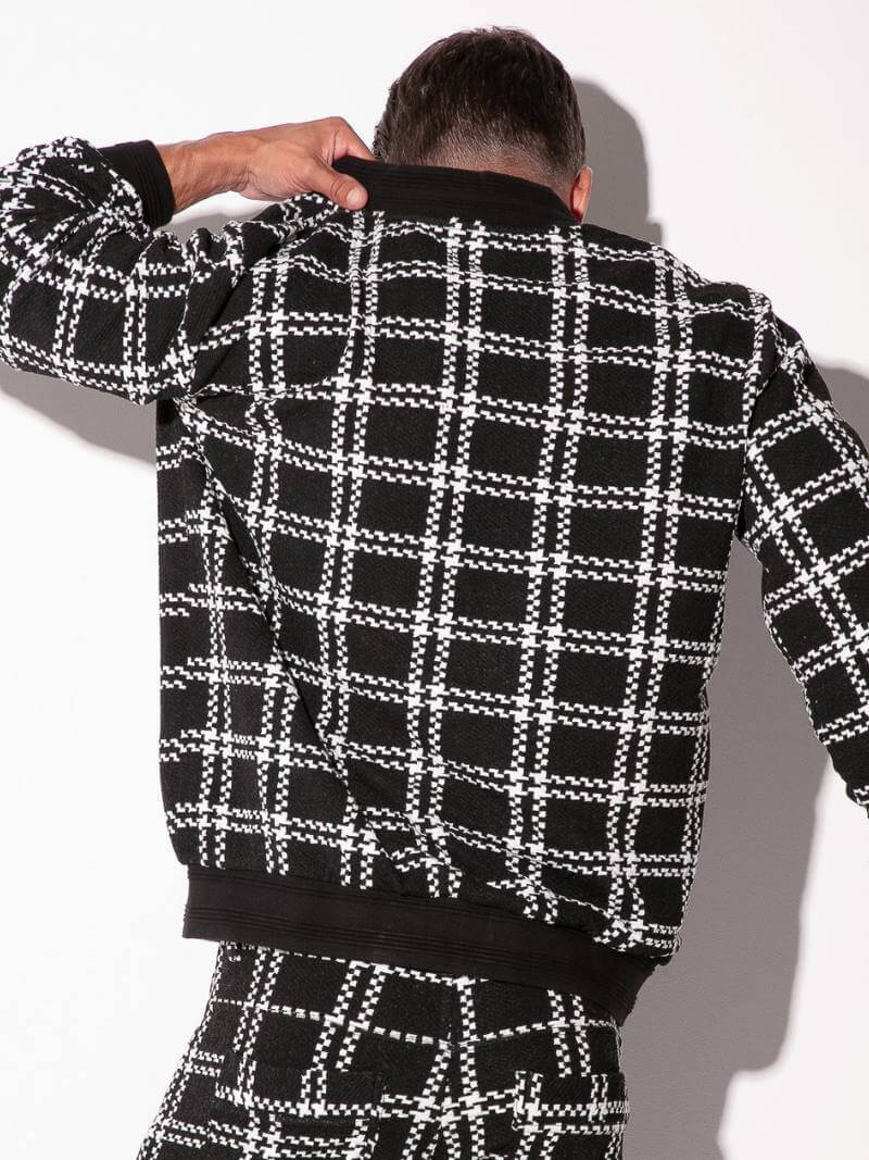 CODE22 Cameron Plaid Bomber Jacket
