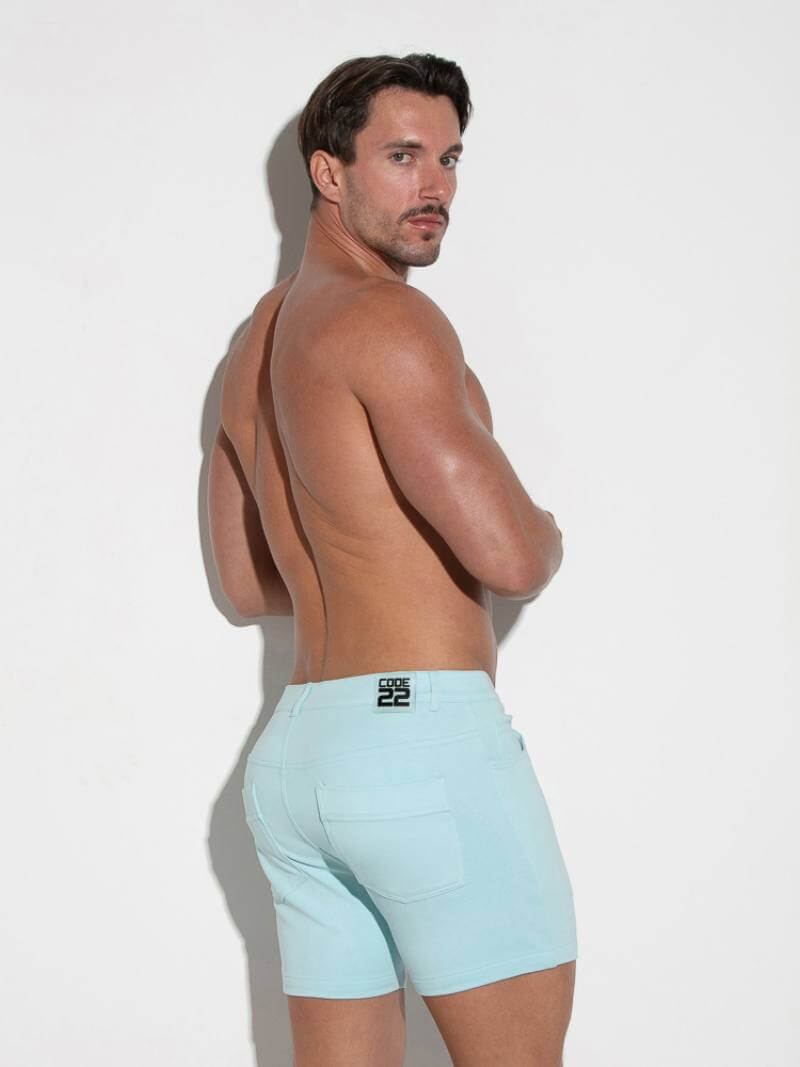 CODE22 Men's Pocket Shorts Aqua