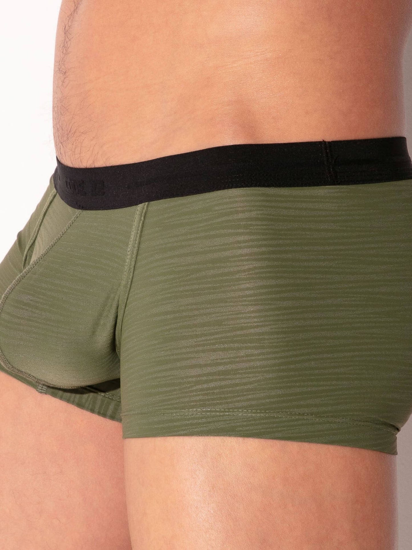 CODE 22 Zebra Trunk – Semi-Sheer Stretch Slim Fit Men’s Underwear with Support Pouch