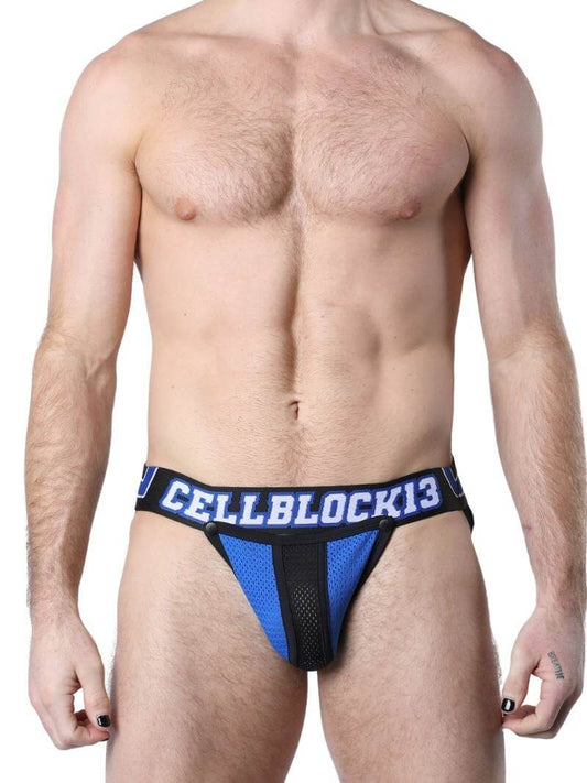 Mens CellBlock13 Take Down Mesh Jockstrap With Removable Pouch