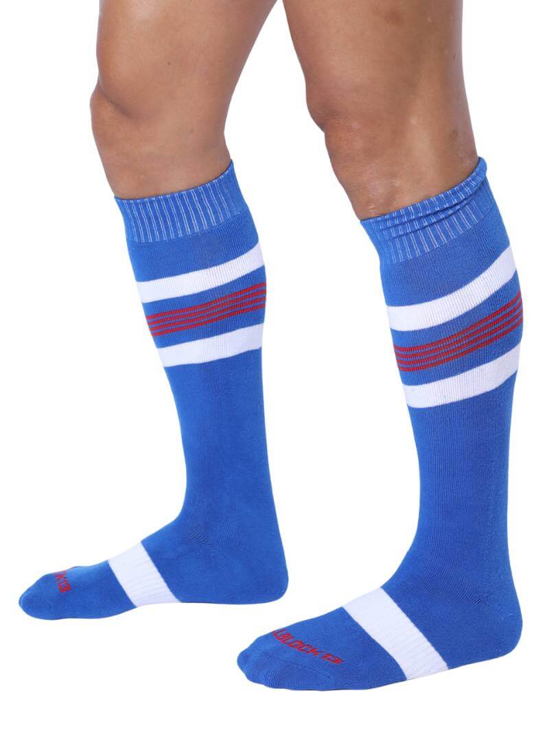 Mens CellBlock13 Striped Knee-High Socks