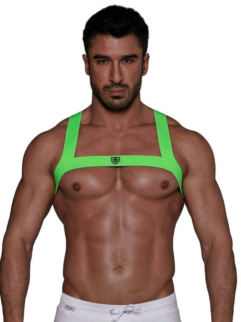 Mens TOF Paris Neon Party Chest Harness