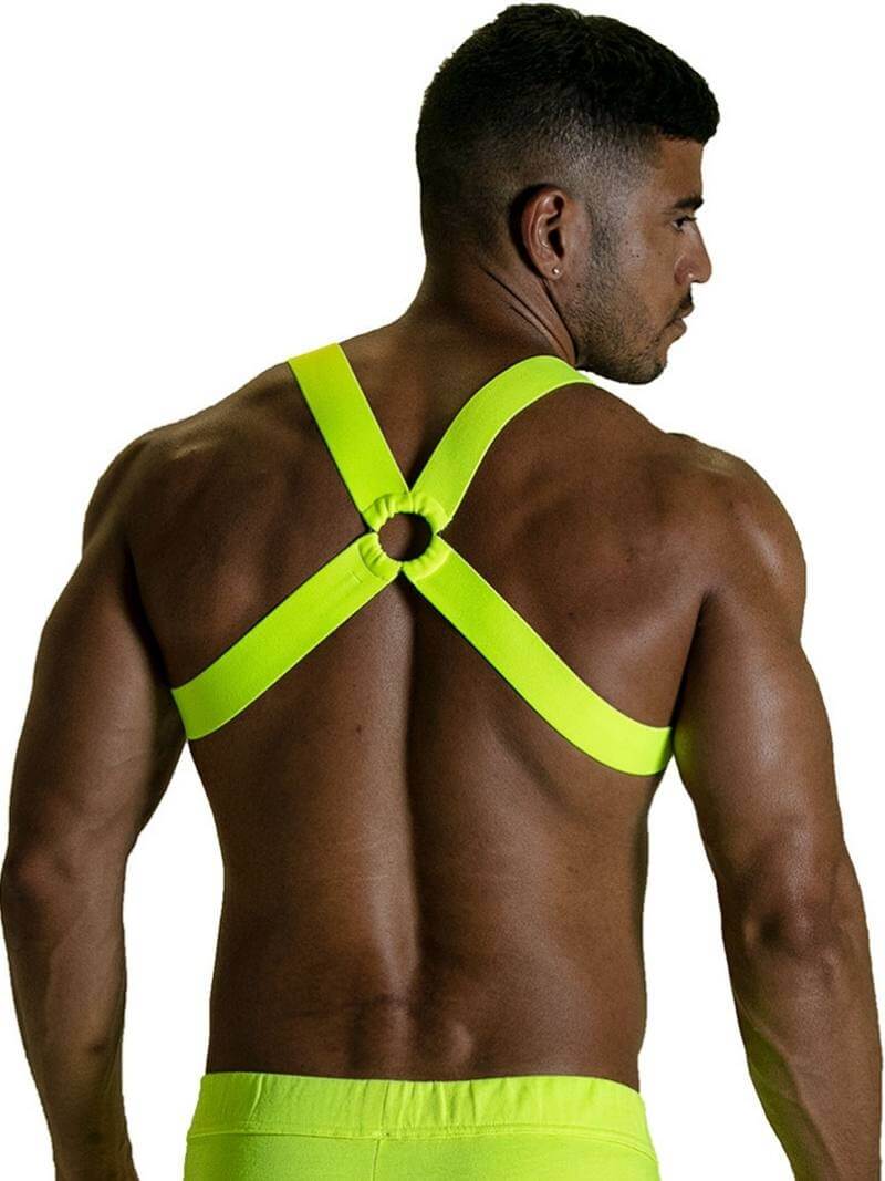Mens TOF Paris Neon Party Chest Harness