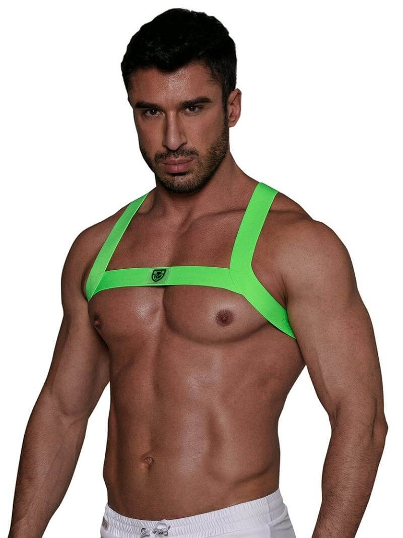 Mens TOF Paris Neon Party Chest Harness