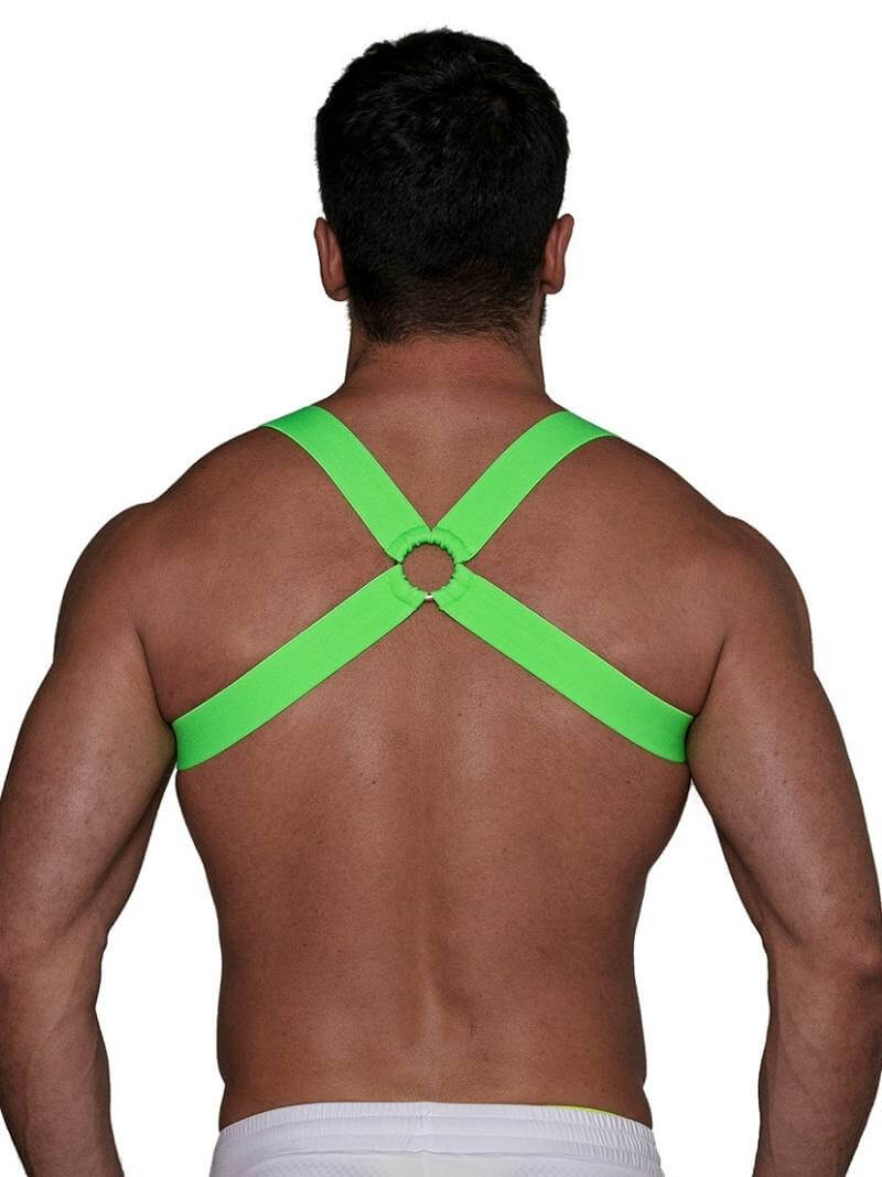 Mens TOF Paris Neon Party Chest Harness