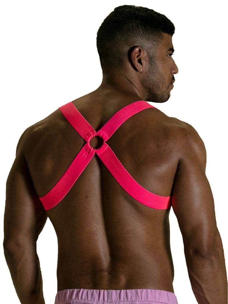 Mens TOF Paris Neon Party Chest Harness