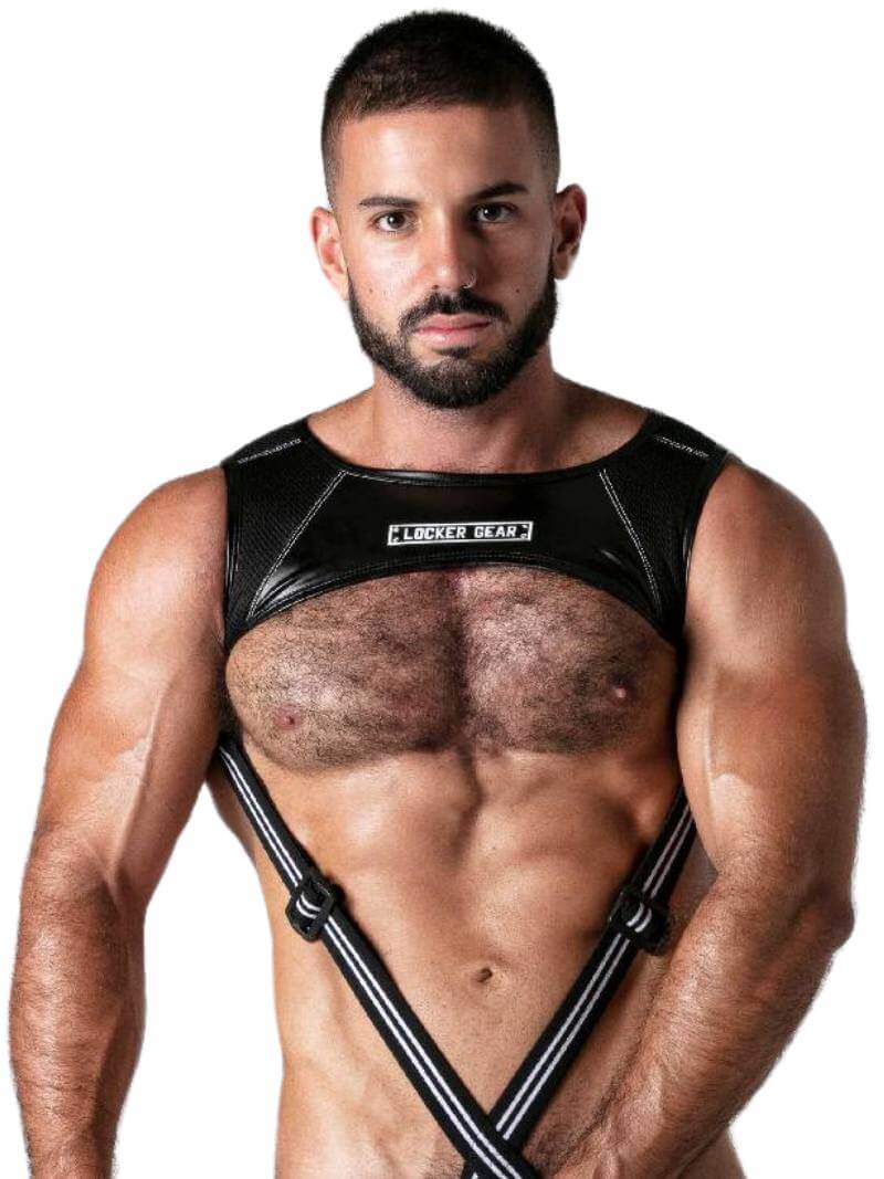 gear gay Locker Gear Body Harness: Men's Sexy Leatherette Gay Harness – VOCLA