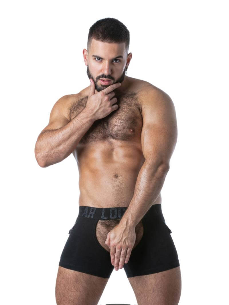 Locker Gear Men's Backless Erotic Shorts