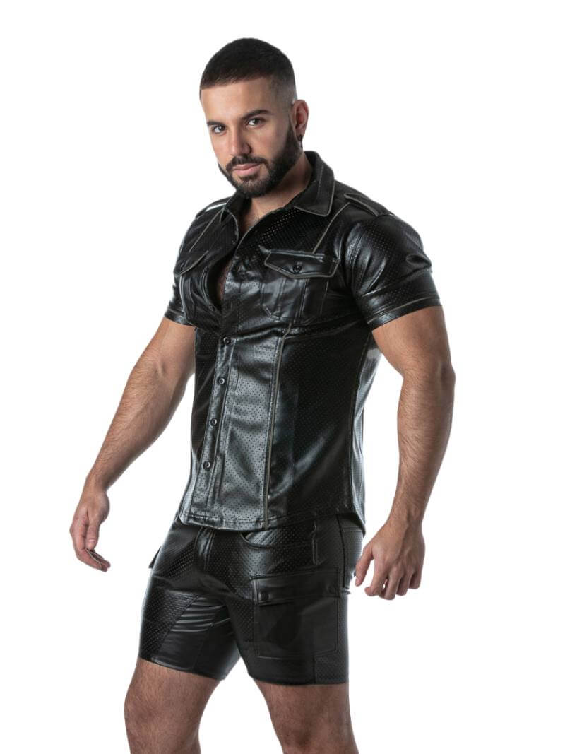 Locker Gear Male Fetishwear Leather Shirts