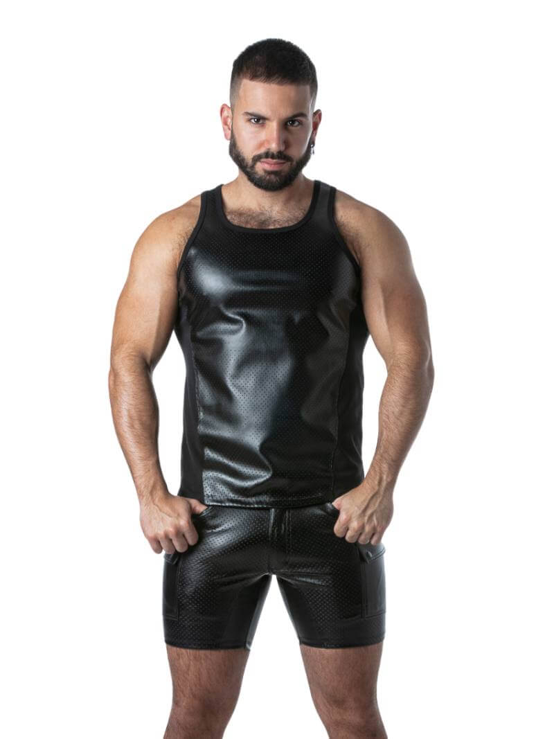 Locker Gear Men's Gay Leather Tank Top