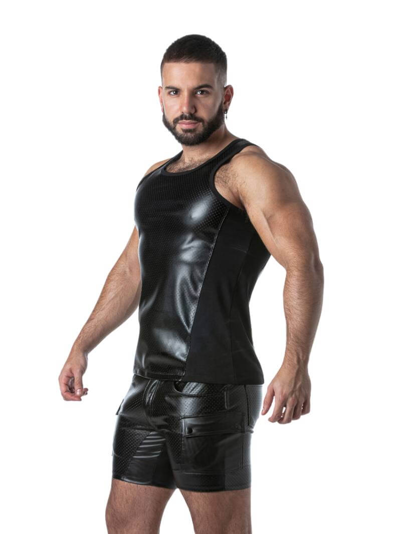 Locker Gear Men's Fetish Style Leather Vest
