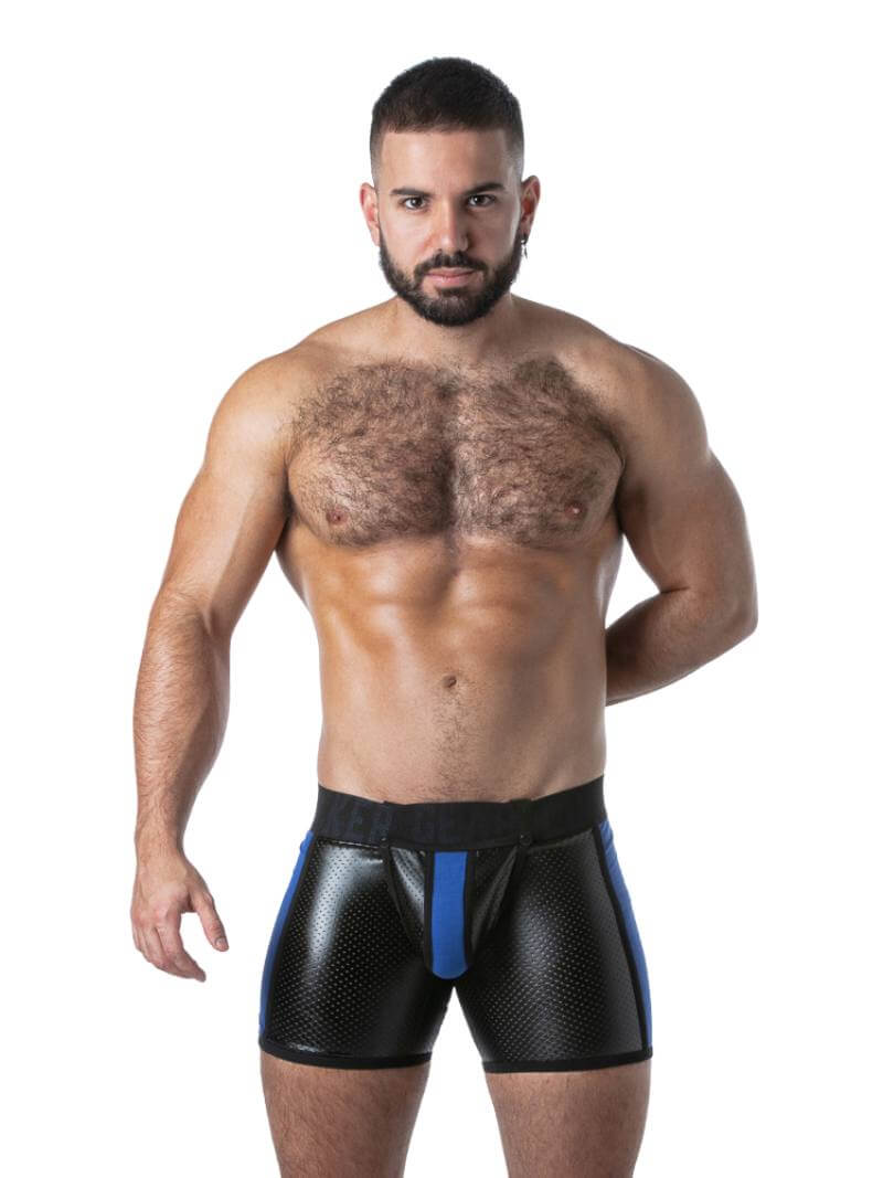 Men's Locker Gear Punch Hole Boxer - Rear Zip + Removable Pouch