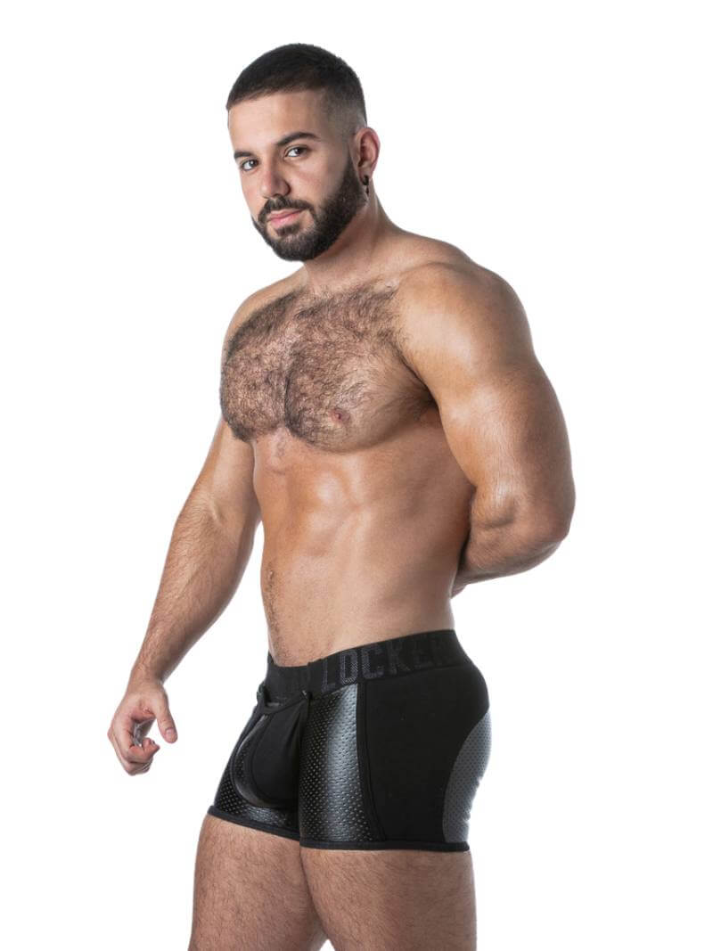 Men's Locker Gear Punch Hole Trunk - Rear Zip + Removable Pouch