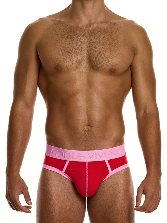 MODUS VIVENDI Dynamic Classic Brief – Retro Sport Low-Rise Cotton Stretch Underwear