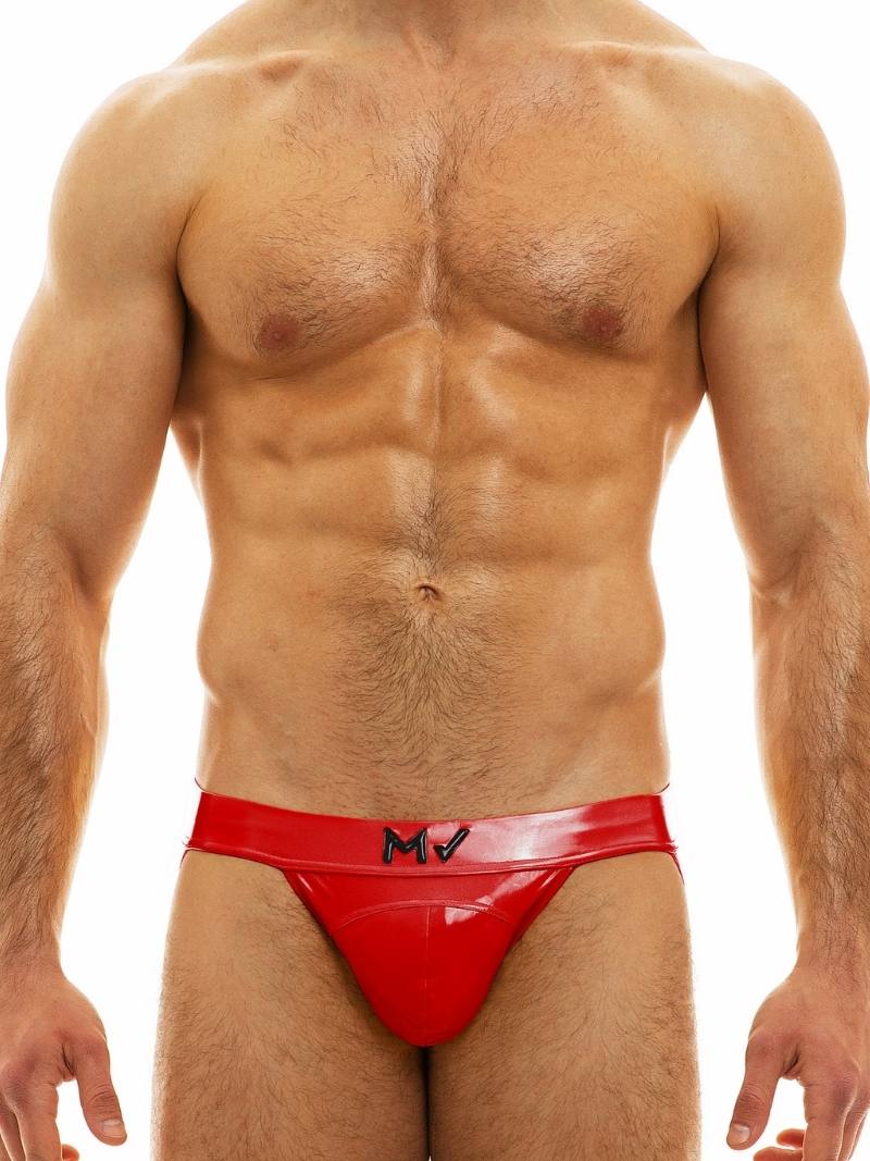 Mens MODUS VIVENDI PVC Vinyl Jockstrap
