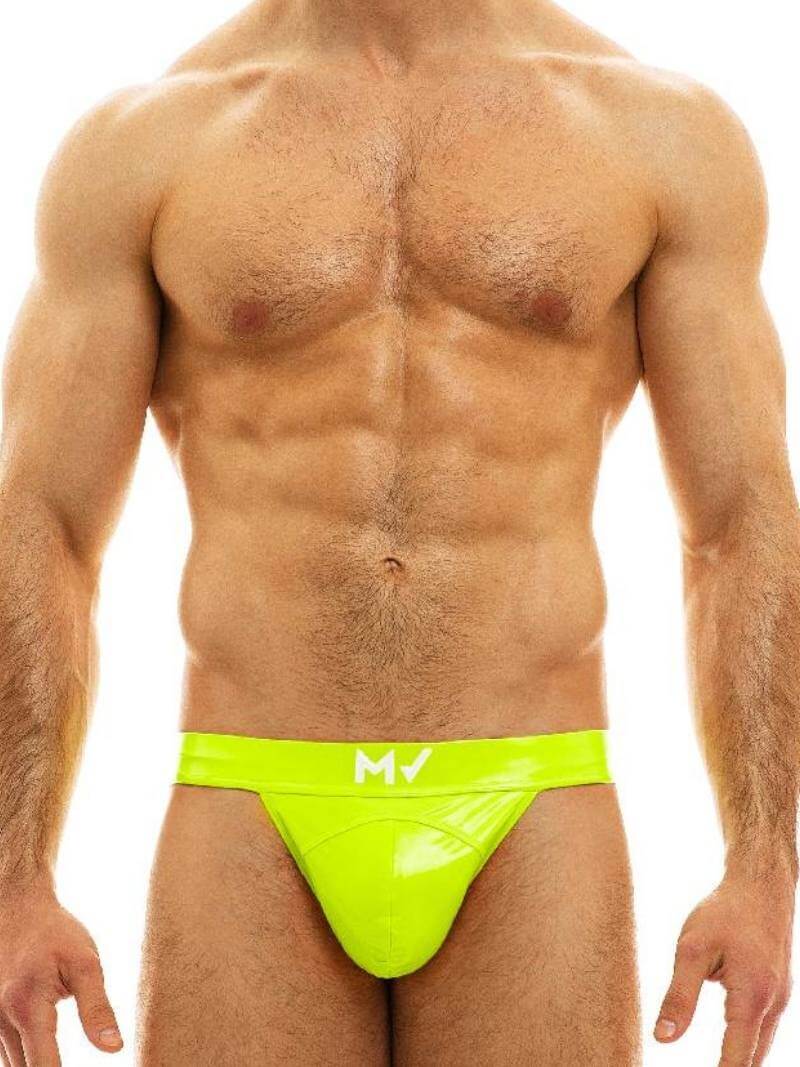 Mens MODUS VIVENDI PVC Vinyl Tanga Brief