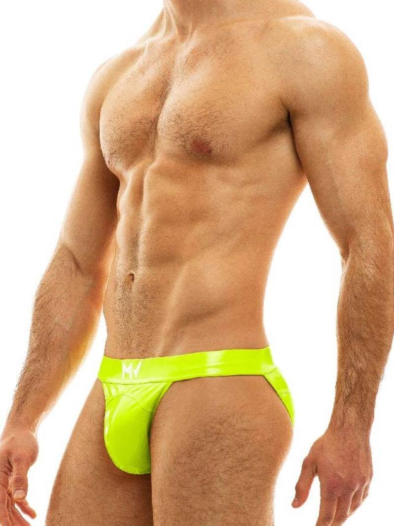 Mens MODUS VIVENDI PVC Vinyl Tanga Brief