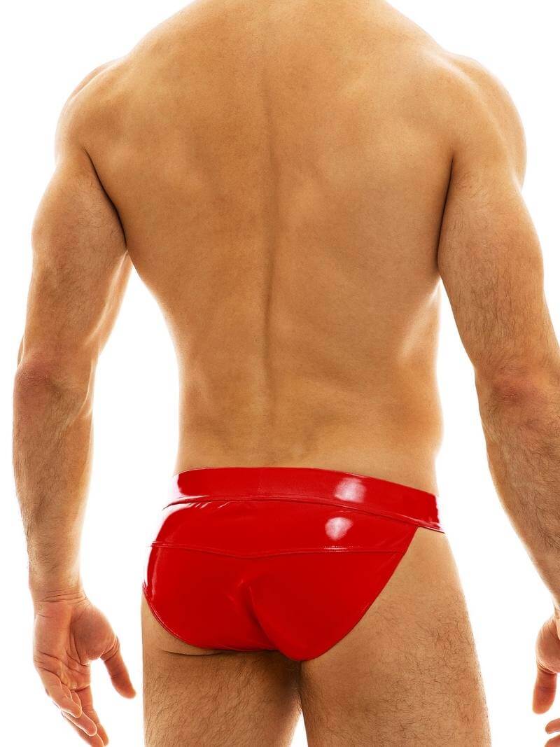 Mens MODUS VIVENDI PVC Vinyl Tanga Brief