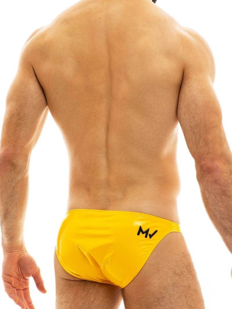 Mens MODUS VIVENDI PVC Vinyl Mini Briefs