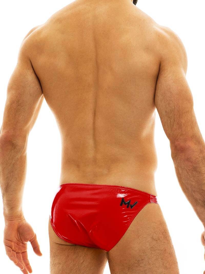 Mens MODUS VIVENDI PVC Vinyl Mini Briefs