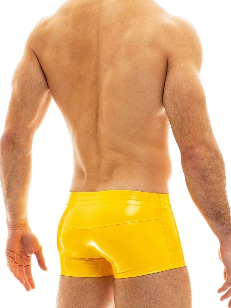 Mens MODUS VIVENDI PVC Vinyl Boxer Trunk