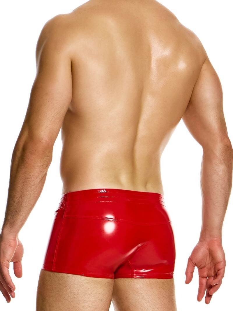 Mens MODUS VIVENDI PVC Vinyl Boxer Trunk