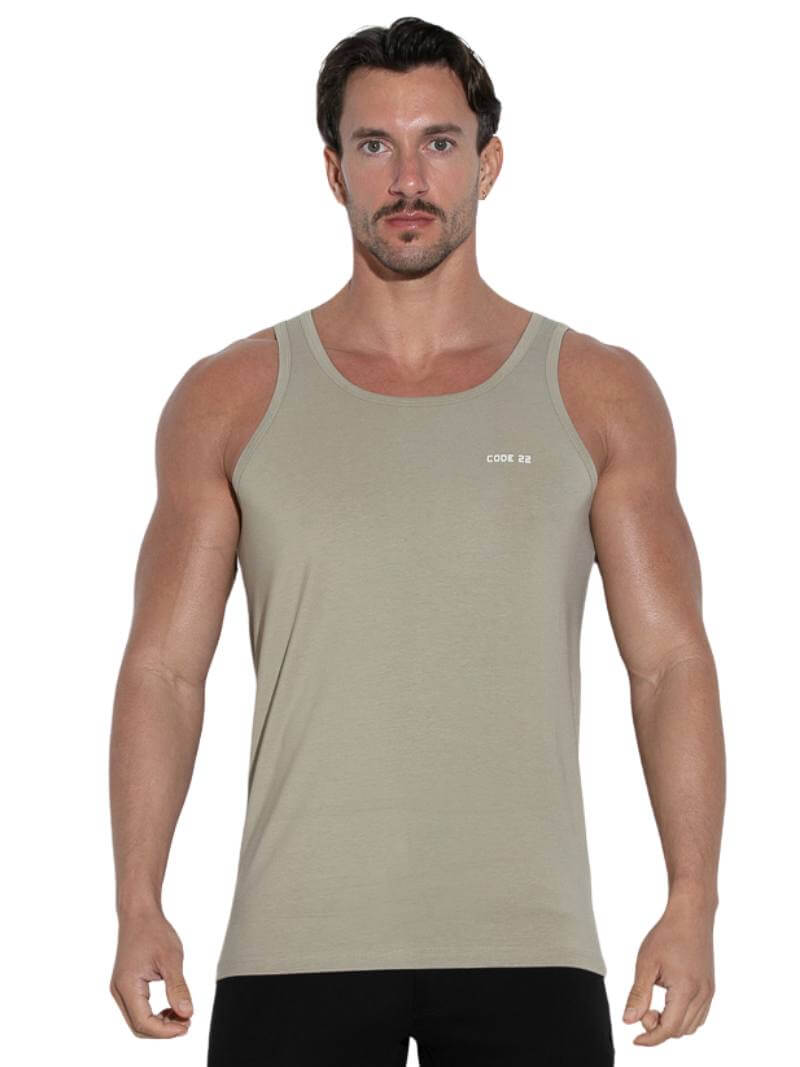 CODE 22 Men's Modal Racerback Lightweight Vest