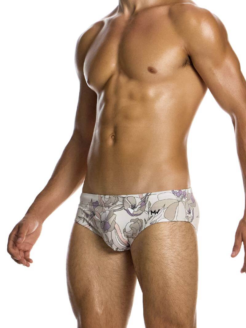 Mens MODUS VIVENDI Art Nouveau Floral Swim Brief