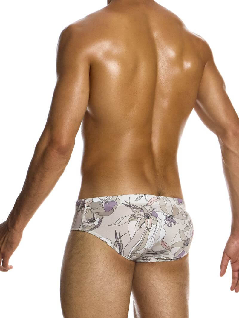 Mens MODUS VIVENDI Art Nouveau Floral Swim Brief
