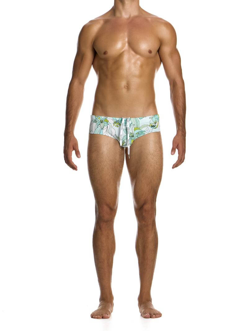 Mens MODUS VIVENDI Art Nouveau Floral Swim Brief