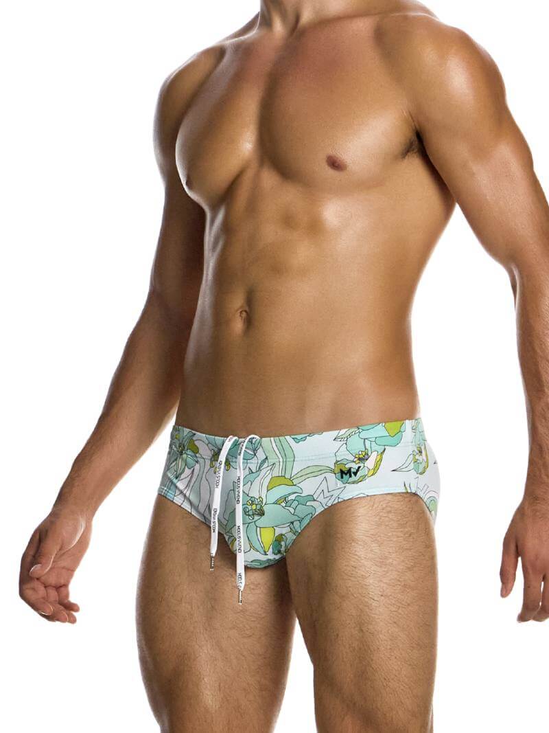 Mens MODUS VIVENDI Art Nouveau Floral Swim Brief