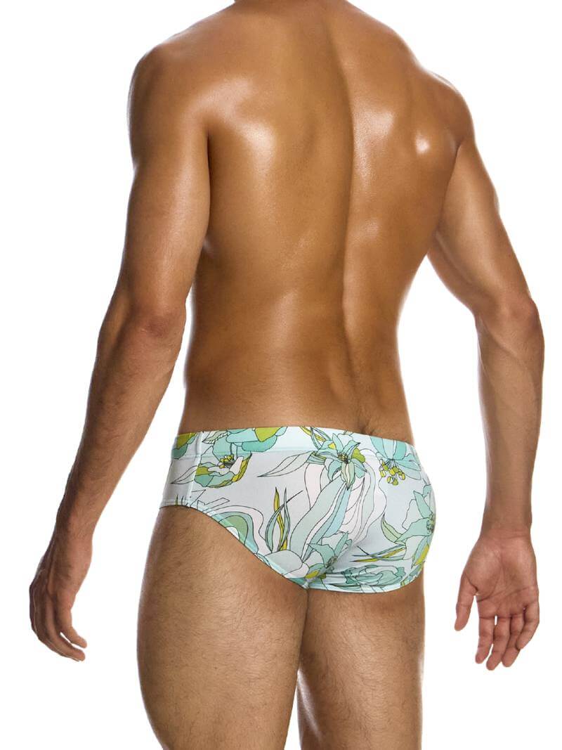 Mens MODUS VIVENDI Art Nouveau Floral Swim Brief