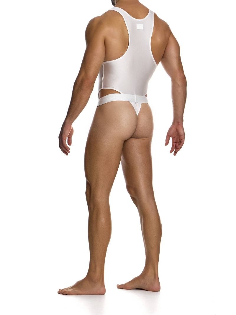 Mens MODUS VIVENDI Avant Garde One Piece Thong Swimsuit