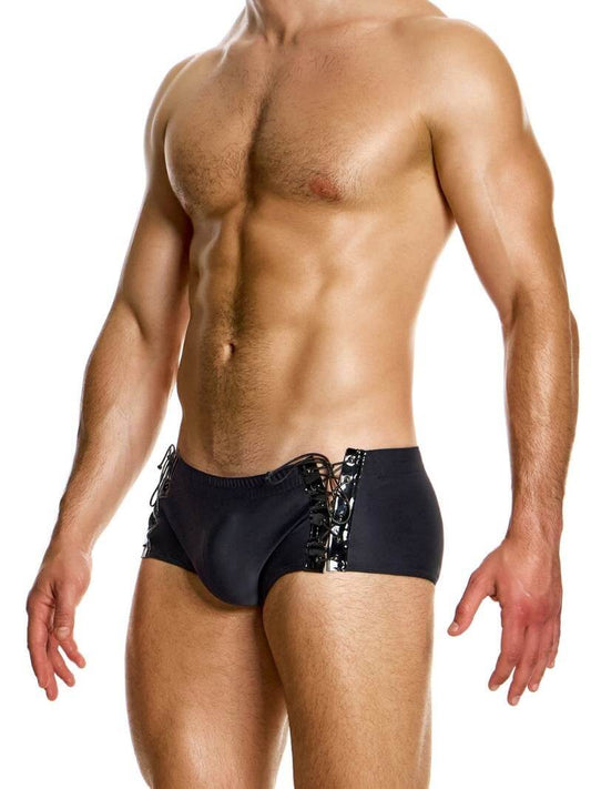 Mens MODUS VIVENDI Boudoir Brazil Cut Swim Trunk