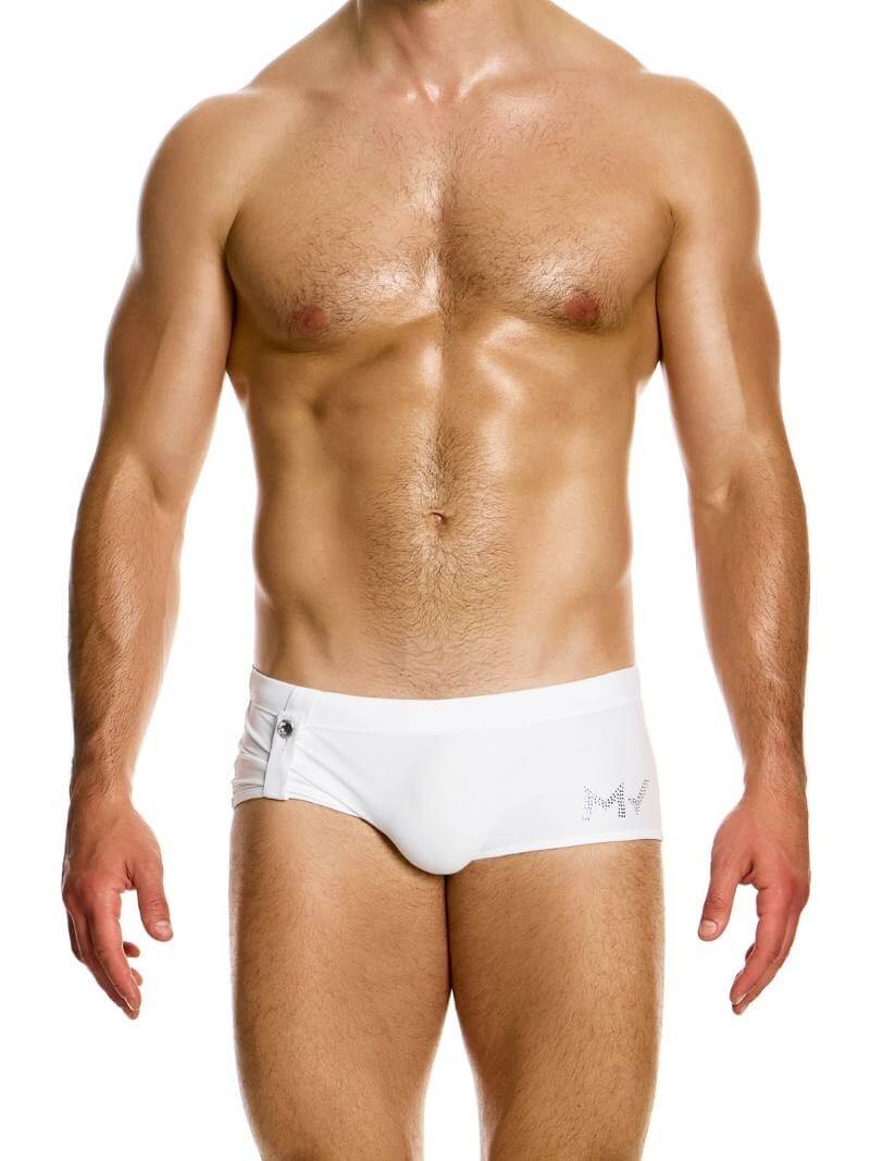 Mens MODUS VIVENDI Diamonds Brazil Cut Swim Trunk