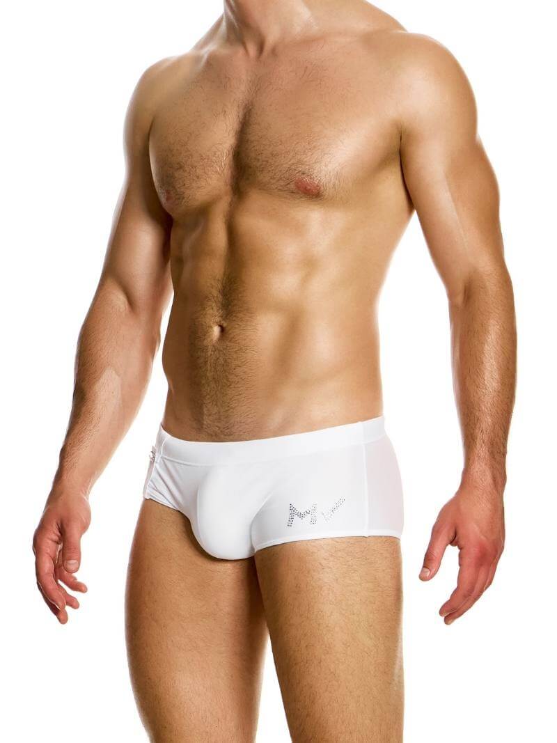 Mens MODUS VIVENDI Diamonds Brazil Cut Swim Trunk