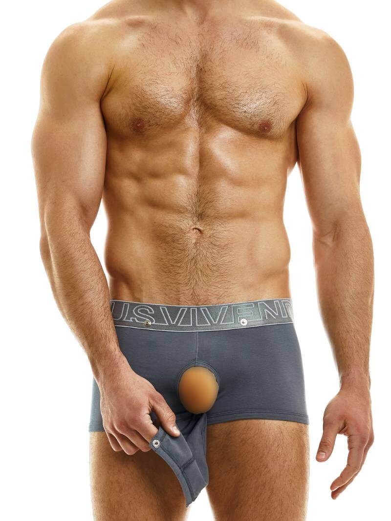Mens MODUS VIVENDI Hole Boxer: Removable Pouch