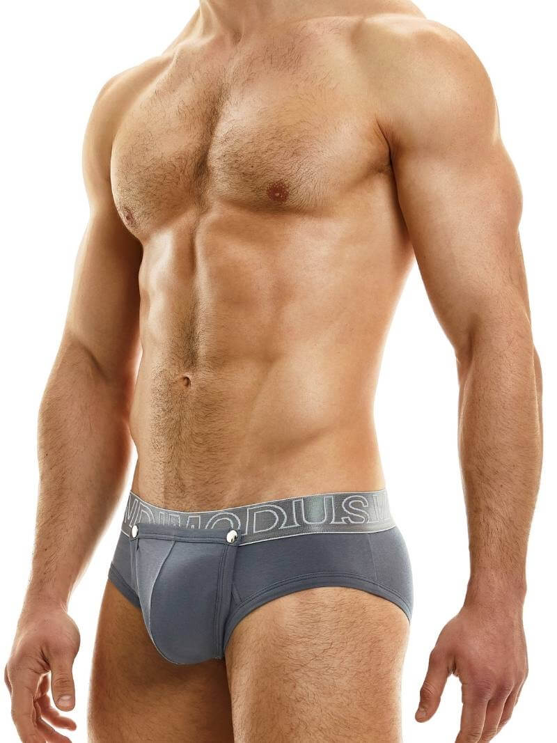 Mens MODUS VIVENDI Hole Brief: Removable Pouch