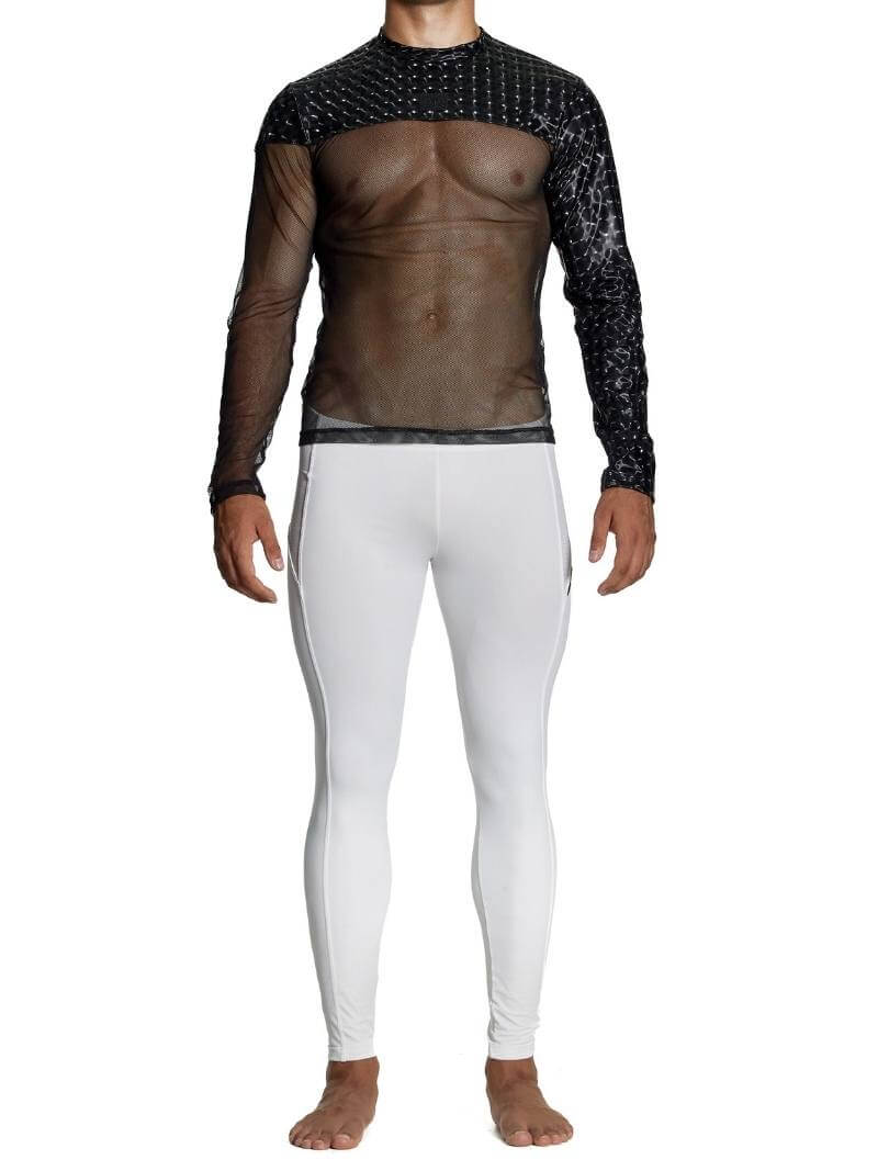 Mens MODUS VIVENDI Holographic Long-Sleeve Top