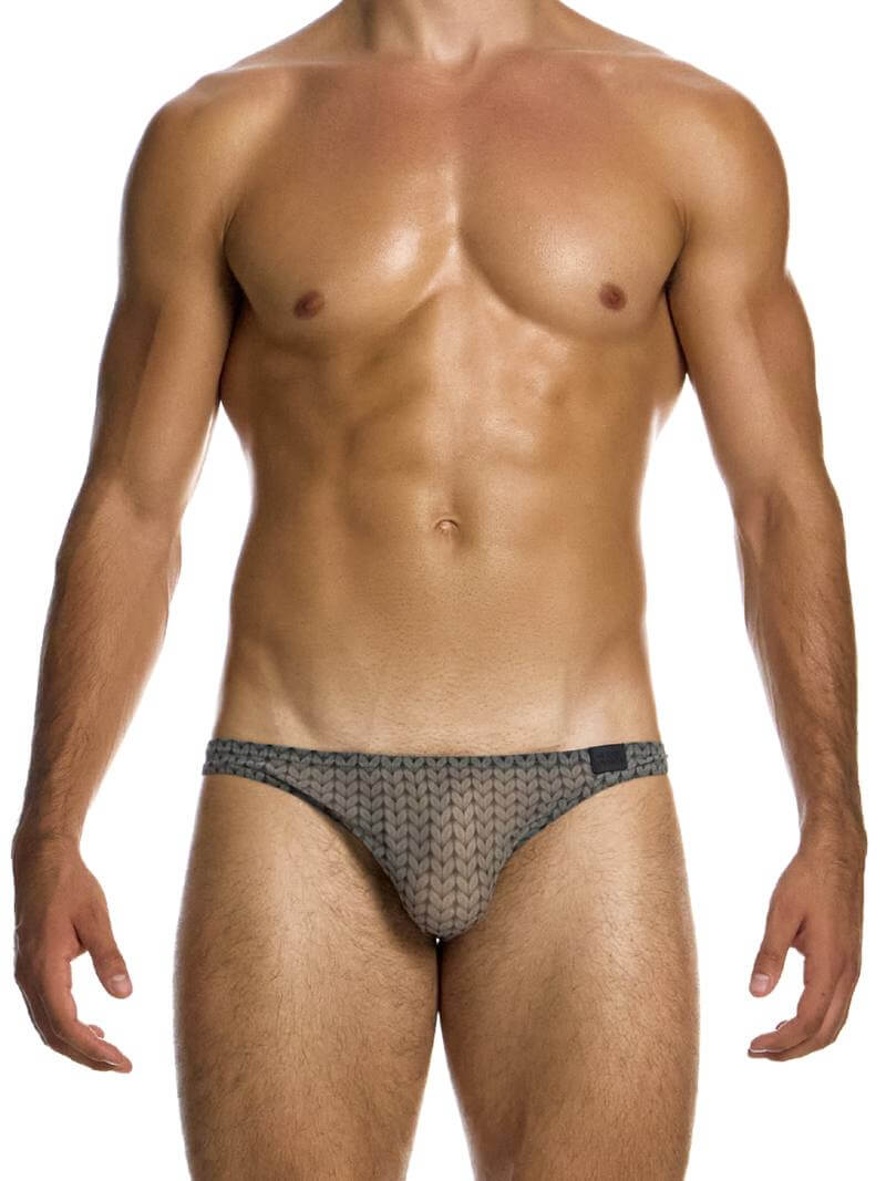 Mens MODUS VIVENDI Illusion Sheer Low Cut Bikini Brief