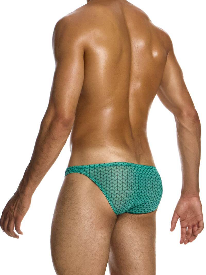 Mens MODUS VIVENDI Illusion Sheer Low Cut Bikini Brief