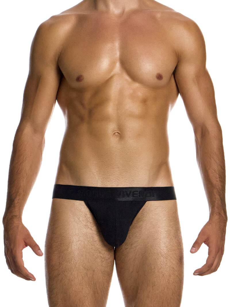 Mens MODUS VIVENDI Illusion Bottomless Tanga with Webbed Cord Design
