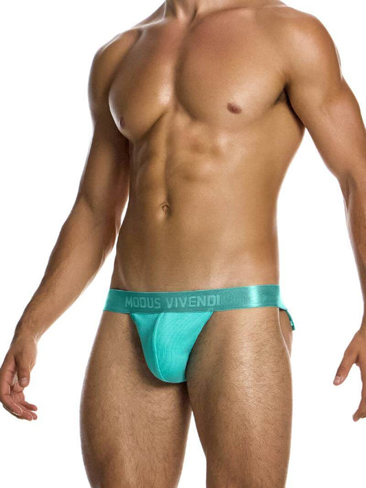 Mens MODUS VIVENDI Illusion Bottomless Tanga with Webbed Cord Design