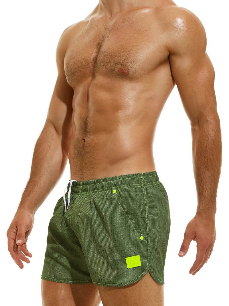 Mens MODUS VIVENDI Jeans Swimming & Beach Shorts: Loose Fit Jogging Style