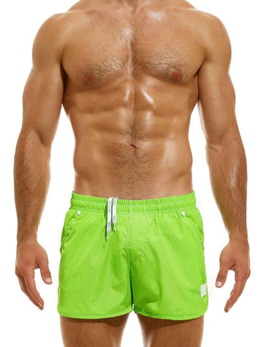 Mens MODUS VIVENDI Jeans Swimming & Beach Shorts: Loose Fit Jogging Style