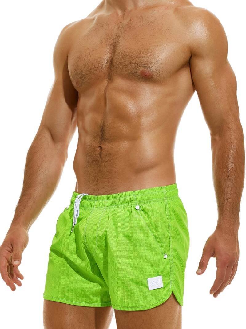 Mens MODUS VIVENDI Jeans Swimming & Beach Shorts: Loose Fit Jogging Style